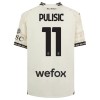 Original Fußballtrikot AC Mailand Christian Pulisic 11 4.trikot 2023-24 Weiße Für Herren